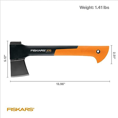 Fiskars X7 Small Hatchet Axe 14", for Camping & Chopping Wood Kindling - style: 14" Hatchet