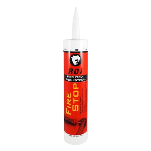 Red Devil LC150RD Fire Stop Sealant, 9 Oz., Red, 1 Pack - size: 9 Ounce