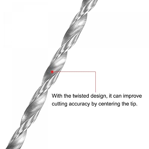 uxcell HSS Extra Long Twist Drill Bits,5mm Drill Dia 300mm Length 2Pcs - size: 5x300mm