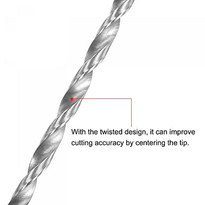 uxcell HSS Extra Long Twist Drill Bits,5mm Drill Dia 300mm Length 2Pcs - size: 5x300mm