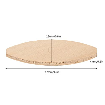 Number 0 Beech Wood Joining Biscuits 100Pcs Board Docking Tool for Woodworking Joints Cabinet Making and Furniture Repair - size: 0#