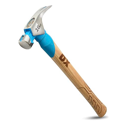 OX 16oz Framing Hammer - Smooth Face with Hickory Wood Handle - style: 16-oz Hammer + Grip