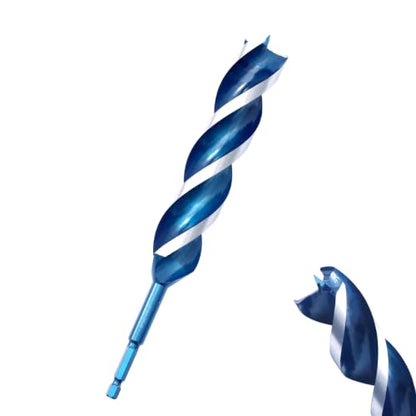 Auger Wood Drill Bit 1-3/16" x 9" x 1 Pack, Tri-Flute, 1/4 Inch Quick Change Hex Shank - size: 1-3/16" x 9" x 2Pcs