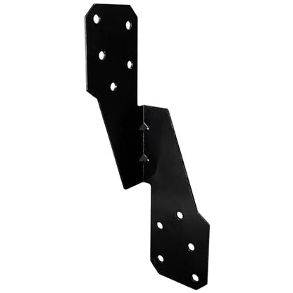 (50 PCS) Hurricane Brackets H2.5A 18-Gauge Galvanized Hurricane Tie 25ct Heavy Duty Hurricane Straps (Left Tie Black) - color: Black, size: Left Tie
