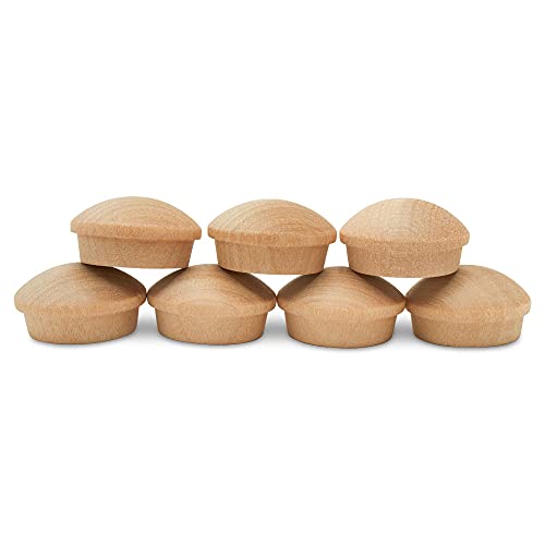 Wood Hole Plugs 1/2 inch, Pack of 100 Maple Button Top Wood Plugs for Screw Holes, by Woodpeckers - size: 1/2 inch