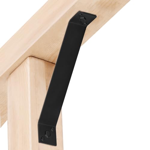 4 Pack 11-1/8" x 1-1/2" 45-Degree Angle Bracket for Post Pergola - size: 11-1/8" x 1-1/2"