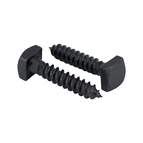 Rustic Black Exterior Square Lag Screws 5/16" x 1-1/2" Ruspert Weatherproof Coating by Makers Bolt (25 Pieces) - size: 5/16" x 1-1/2", style: Black Ruspert Coating (Outdoor Use)