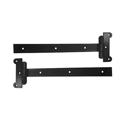 Nuvo Iron Heavy Duty 12-Inch Gate Strap Hinges - Black, Pack of 24 - size: 24 Pack
