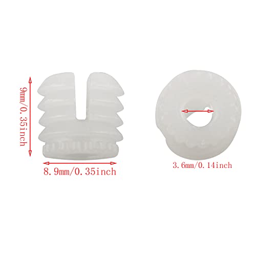 E-outstanding 20Pcs Plastic Dowel Inserts Hinge Expansion Plug with Mounting Screws for Hinges