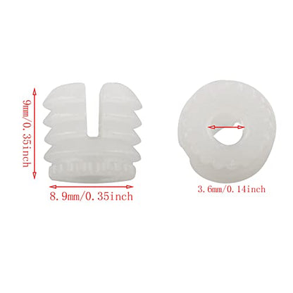 E-outstanding 20Pcs Plastic Dowel Inserts Hinge Expansion Plug with Mounting Screws for Hinges