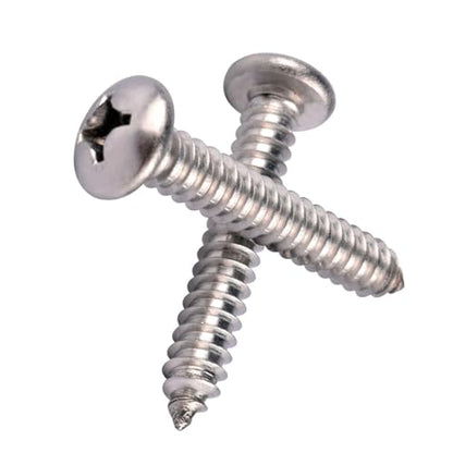 50Pcs #14 x 1-1/2" Phillips Pan Head Wood Screws 304 Stainless Steel 18-8 Self Tapping Screw - size: #14 x 1-1/2" (50pcs)