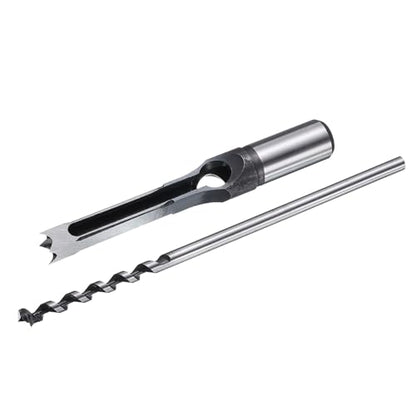 uxcell Square Hole Drill Bit for Wood 10mm Hollow Chisel Mortiser Auger Spur Cutter Tool, High Carbon Steel for Woodworking Carpentry - size: 10mm