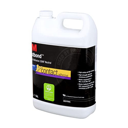 3M Fastbond Contact Adhesive 30NF, Neutral, 1 Gallon - color: Neutral, size: ['1 Gallon']