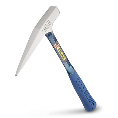 Estwing Rock Pick - 13 oz Geological Hammer with Smooth Face & Shock Reduction Grip - E3-13P, Silver - style: Smooth Face