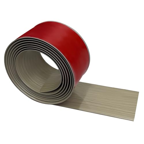 Vinyl Floor Transition Strip Self Adhesive 3"×10' Light Gray Wood Grain - color: Light Gray Wood Grain, size: 3in, 10FT