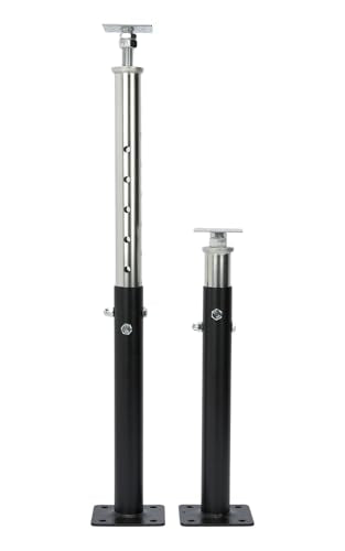 2 PCS Adjustable House Jacks Post for Leveling, 19"-36"(1'7"-3'), Black - color: Black