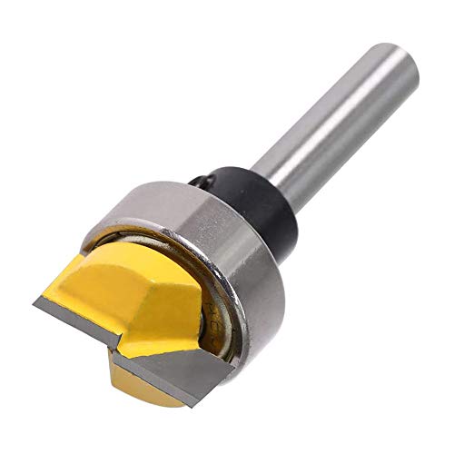 Wolfride 4Pcs Door Hinge Router Bit Set 1/4-Inch Shank Template Flush Trim Router Bit Hinge Mortise Router Bit Bottom Cleaning Router Bit (4pcs)
