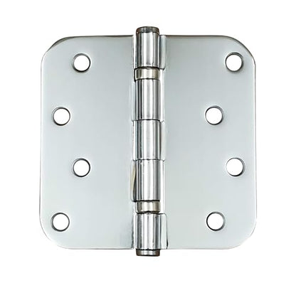 Ball Bearing Door Hinges Polished Chrome 4 Inch - 5/8 Inch Radius 10-Pack - color: Polished Chrome, size: 4" x 4" 5/8" radius (Pack of 10)