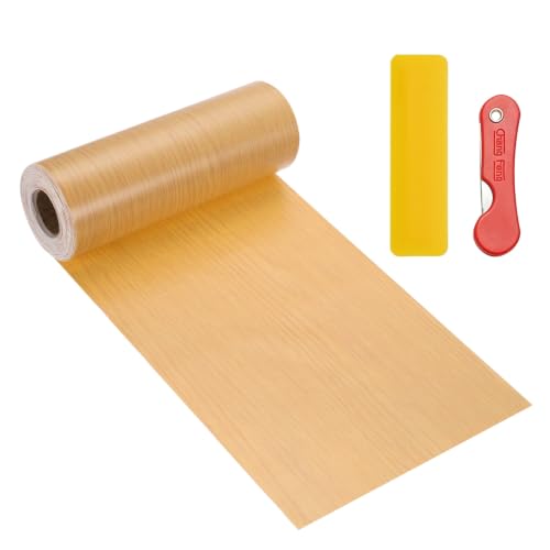 uxcell Wood Grain Repair Tape,4.7" x33ft Grain Repair Patch,Fancy Oak - color: Fancy Oak, size: 4.7 Inch x 33 ft