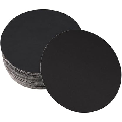6 Inch Sanding Discs 400 Grit Random Orbit Sander Sandpaper - style: No Hole-Black