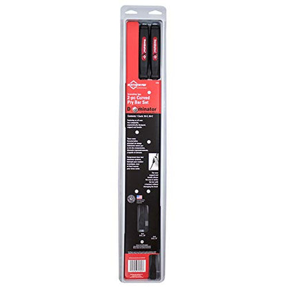 Mayhew Tools 61353 Dominator Pry Bar, Red, 2-Piece Curved - color: Red, size: 2-Piece Curved