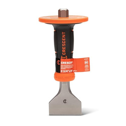 Crescent 2-3/4" x 9" Electrician Chisel with Handguard - CECH234H - style: Electrician