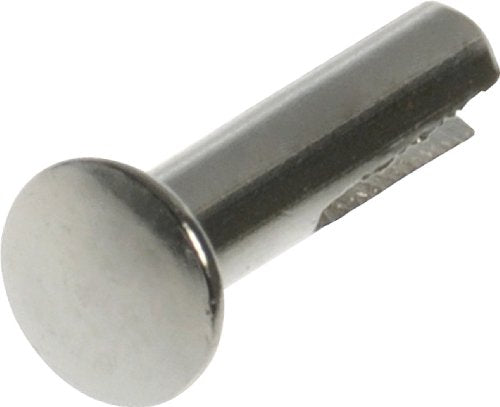 Hillman Split Rivet Nickel-Plated Soft Material Tension & Shear 1/8" x 1/2" Silver – 72 Pack