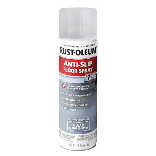 Rust-Oleum Clear Anti-Slip Floor Spray - size: 15 Fl Oz (Pack of 1)