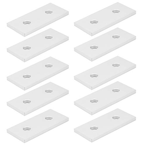 10pcs Aluminum Joining Plate 2 Hole 3030 Flat Bracket - size: 3030