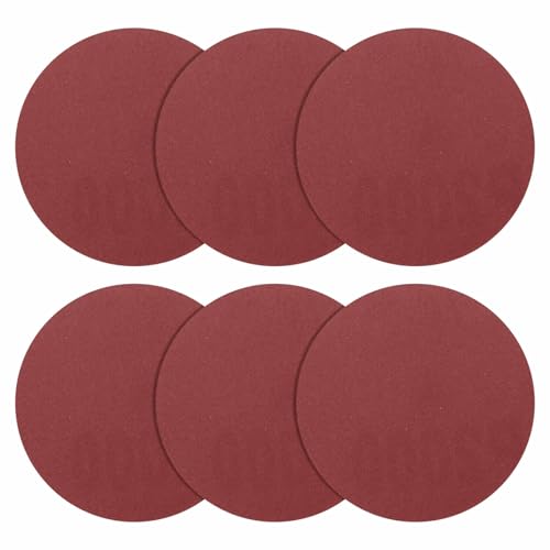 DTGN 2In 2000Grit Hook and Loop Sanding Disc 10Pcs Red Aluminum Oxide - color: Red, size: 2 Inch(2000 Grit)