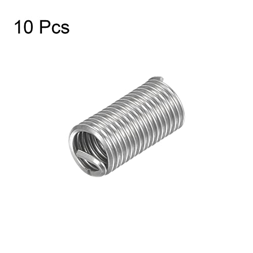 HARFINGTON 10pcs Wire Thread Inserts M8 x 1.25 3D 304 Stainless Steel - size: M8 x 1.25