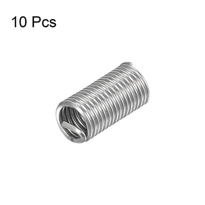 HARFINGTON 10pcs Wire Thread Inserts M8 x 1.25 3D 304 Stainless Steel - size: M8 x 1.25