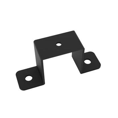 Wpbhk4 Pcs Square Tube Strap Clamp, Strap Post Ties, Black Deck Fence Post Tie Bracket, Square Tube Buckle, U-Shaped Pipe Clamp Bracket (Pack of 3) - size: 1.5"x1.5" (Pack of 3)