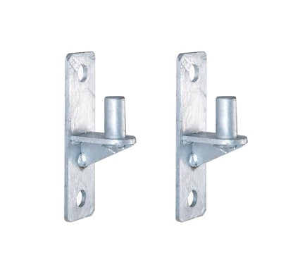 Wall Mount Gate Hinge Chain Link Fence Gate Hinges with 5/8 Hinge Pin (2 Pcs) - size: 2 Pcs