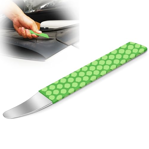 4140 Steel Pry Tool, Auto Trim Removal Tool Pry Bar for Vehicle Door Panel, Audio Radio Panel, Dashboard Repair Upholstery Tool, Pack of 1 Green - color: green