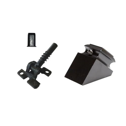 Adjustable Angle Connectors with Satin Black Shoes: 30 Connectors 30 Rake (for Installing 1/2” Metal Balusters) - size: 30 Connectors 30 Rake