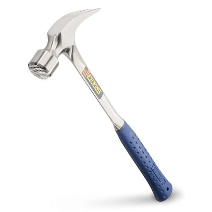ESTWING Framing Hammer, 30oz Long Handle Straight Rip, Milled Face, E3-30SM - size: 30 oz, style: Milled Face