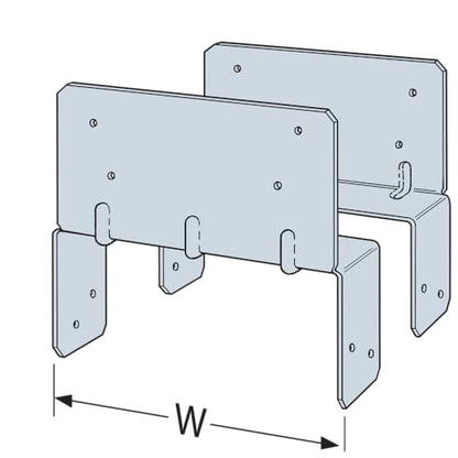 Simpson Strong-Tie LPC6Z LPCZ ZMAX Galvanized Adjustable Post Cap for 6X - size: 1 Each