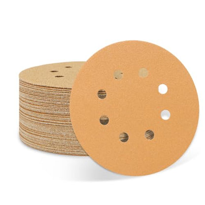 50 PCS 150 Grit 5 Inch 8 Hole Sanding Discs - style: 150 Grit,50-Pack