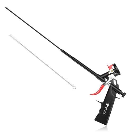 Lytool Spray Foam Gun with 12.6" Extension Rod & PTFE Non-Stick Barrel - color: 1 Pcs With Extension Rod Black