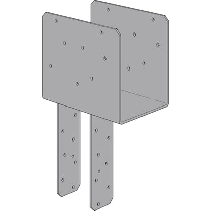 Simpson Strong-Tie ECCQ64SDS2.5 - End Column Cap Quick-Install for 6X Beams & 4X Posts with SDS Screws, Heavy-Duty Framing Bracket for Structural Support in Home Improvement Projects