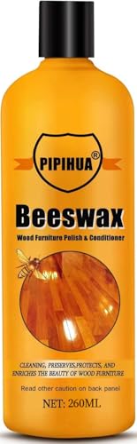 PIPIHUA Beeswax Furniture Polish & Conditioner - Wood Seasoning Beeswax, Furniture Wax for Wood Polish, Cleaner and Restorer, 8.79 Fl Oz