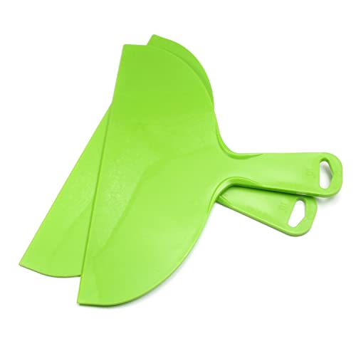 10 Inch Plastic Putty Knife, 2Pcs Flexible Paint Scraper Tool for Spackling - size: 10 inch