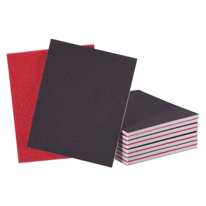 10Pcs 100Grit Sanding Sponges, 5.5x4.5In Hook & Loop Black - size: 100 Grit