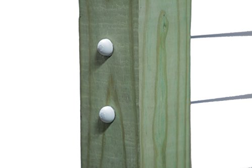 White End Caps for Cable Railings (Lot of 10 Caps) - color: White