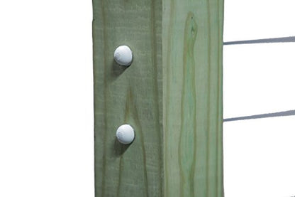 White End Caps for Cable Railings (Lot of 10 Caps) - color: White