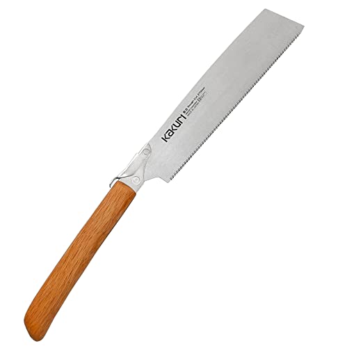 KAKURI Japanese Pull Saw Rough Cut 10.5" for Woodworking - Professional Handsaw for Fast Wood Cutting - Red Oak Handle with Oil Finish - Tool-Free Blade Replacement - Made in Japan - color: Japanese Saw (Rough Cut 10-1/2")