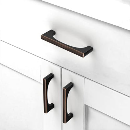 Asidrama 10 Pack 3 Inch(76mm) Oil Rubbed Bronze Cabinet pulls Kitchen Cabinet Handles, Cabinet Pulls Kitchen Cabinet Hardware for Cupboard Drawer Pulls 2321 - color: Oil Rubbed Bronze, size: 3" Hole Center, style: 10 Pack