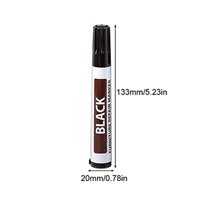SYCOOVEN Furniture Wood Repair Marker, Scratch Fix Pen for Floors, Tables - Simple Paint Touch Up for Stains, Carpenters (Black)