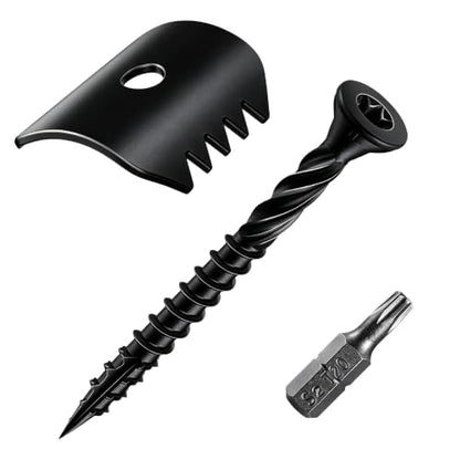 Fence Nail Fixture,Black,1-5/8", 50 pcs - color: Black, size: 1-5/8"